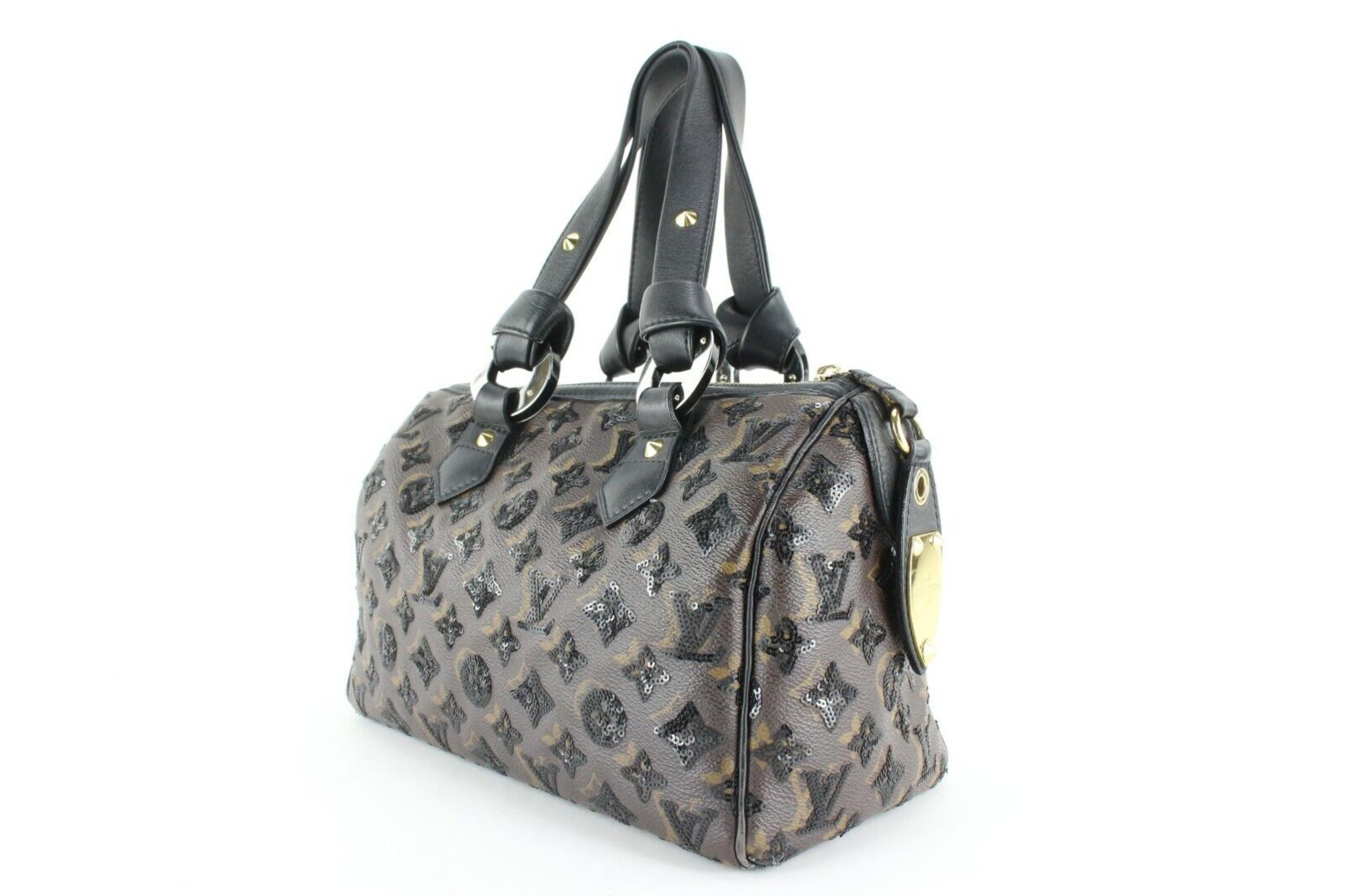 Louis Vuitton Sequins Monogram Eclipse Speedy 28 2LVJ0104 7