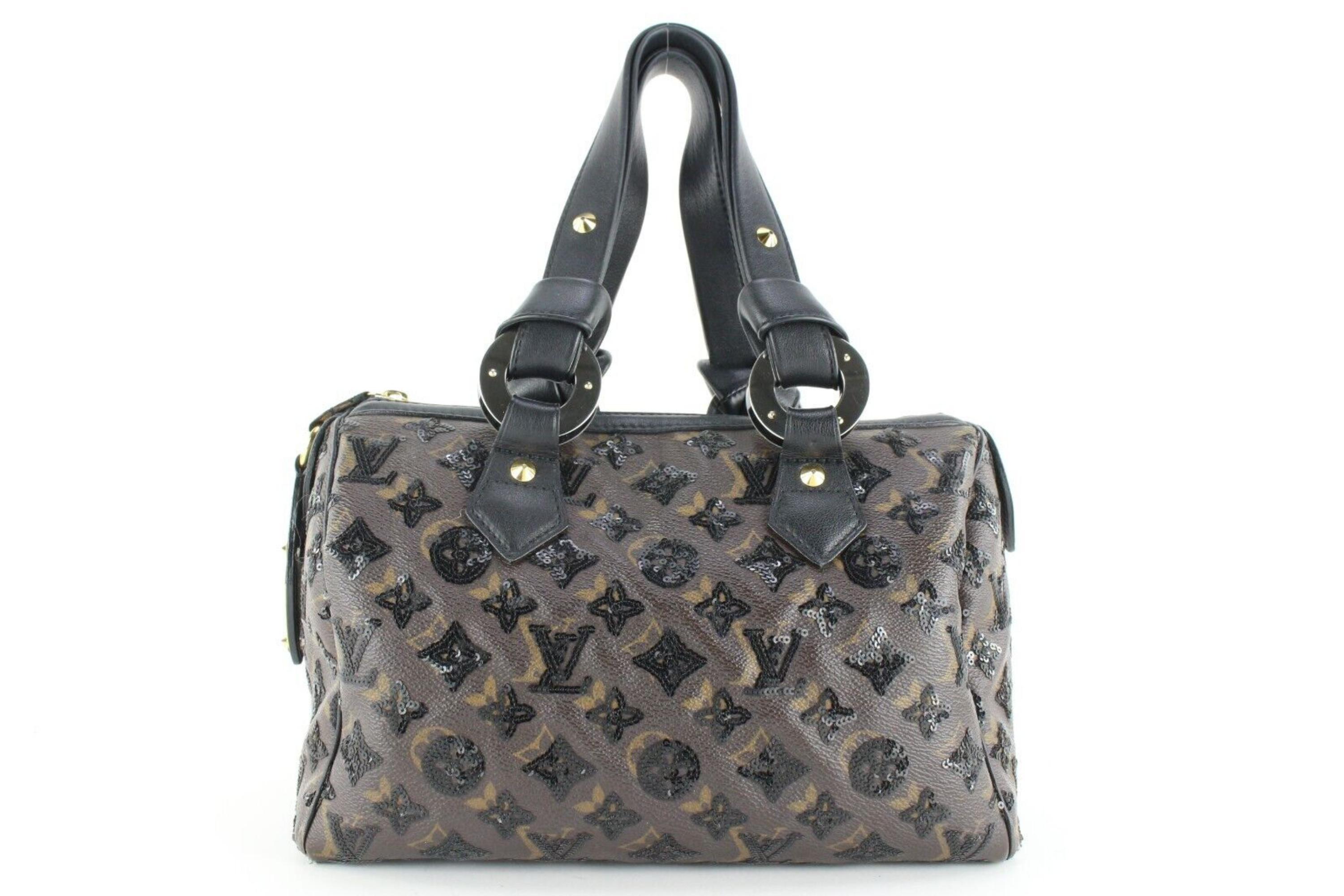 Louis Vuitton Sequins Monogram Eclipse Speedy 28 2LVJ0104 2