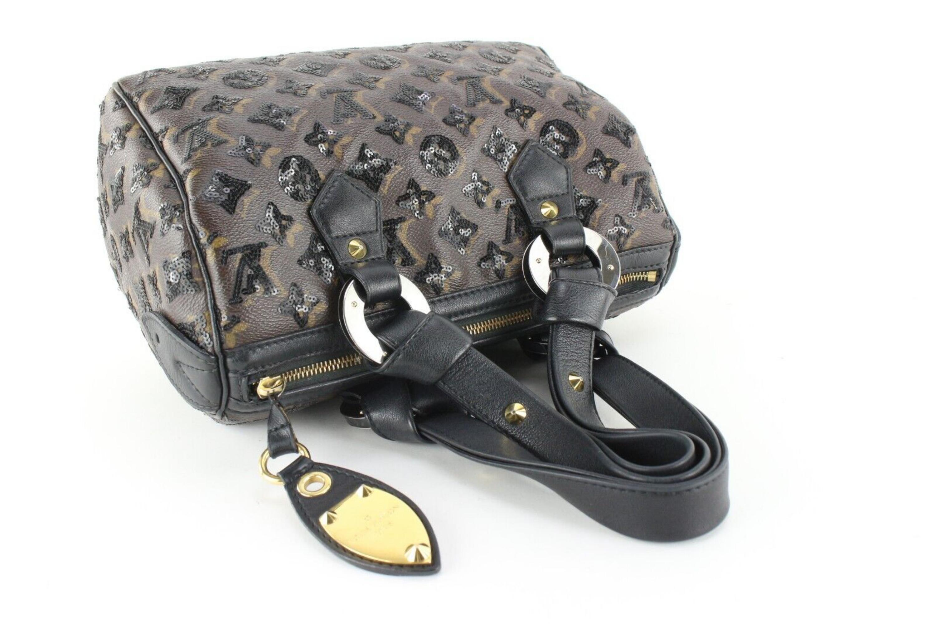 Louis Vuitton Sequins Monogram Eclipse Speedy 28 2LVJ0104 3