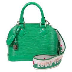 Louis Vuitton Serpentina Verde Epi Piel Jacquard Alma BB Crossbody