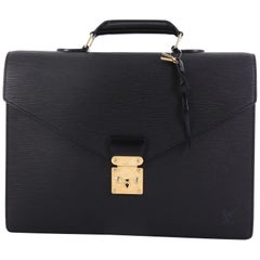 Louis Vuitton Serviette Ambassadeur Handbag Epi Leather