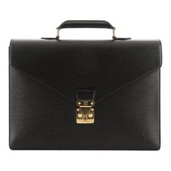 Louis Vuitton Serviette Ambassadeur Handbag Epi Leather 