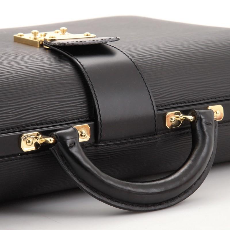 Louis Vuitton Serviette Fermoir Borsetta in pelle Epi 2