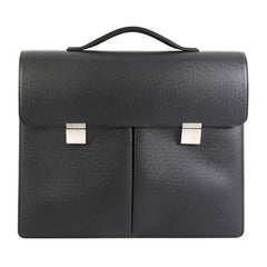Louis Vuitton Serviette Khazan Briefcase Taiga Leather