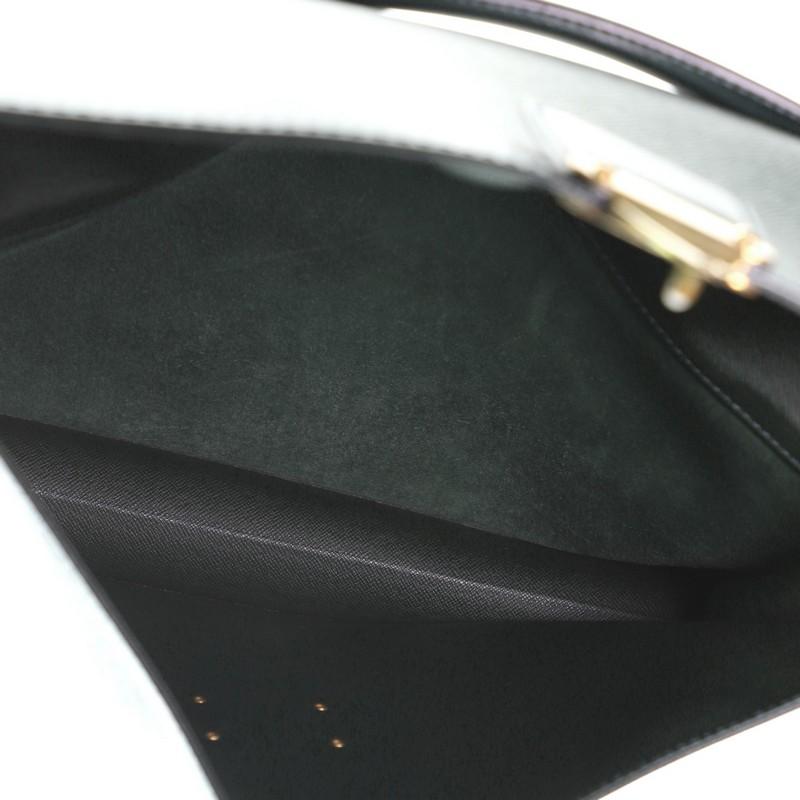 Women's or Men's Louis Vuitton Serviette Kourad Briefcase Taiga Leather