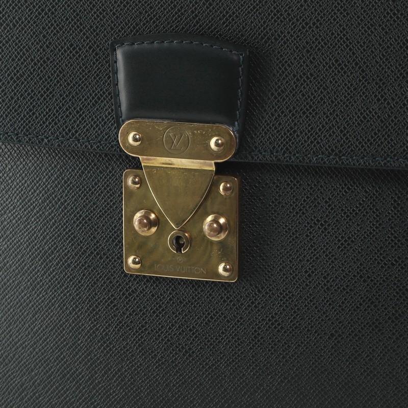 Louis Vuitton Serviette Kourad Briefcase Taiga Leather 1