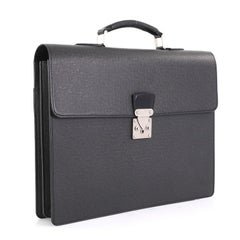 Louis Vuitton Serviette Moskova Briefcase Taiga Leather