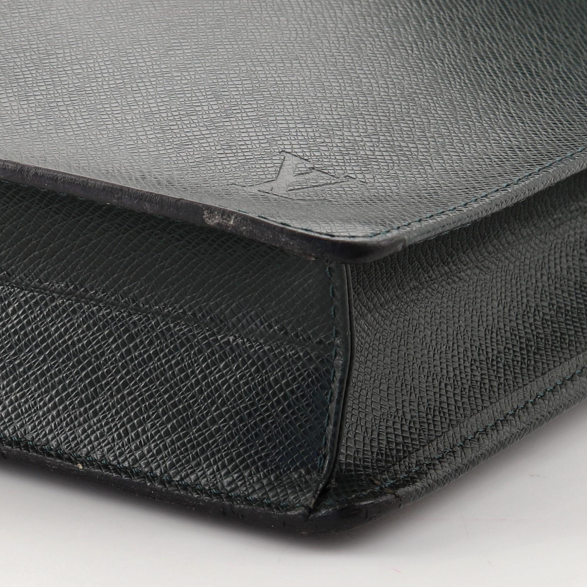 Louis Vuitton Serviette Moskova Briefcase Taiga Leather 3