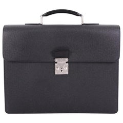 Louis Vuitton Serviette Moskova Briefcase Taiga Leather