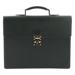Louis Vuitton Serviette Moskova Briefcase Taiga Leather