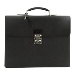 Louis Vuitton Serviette Moskova Briefcase Taiga Leather