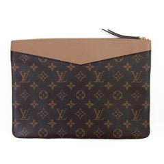 Louis Vuitton Sesame Brown Monogram Canvas Daily Pouch