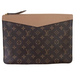 Louis Vuitton Sesame Brown Monogram Canvas Daily Pouch