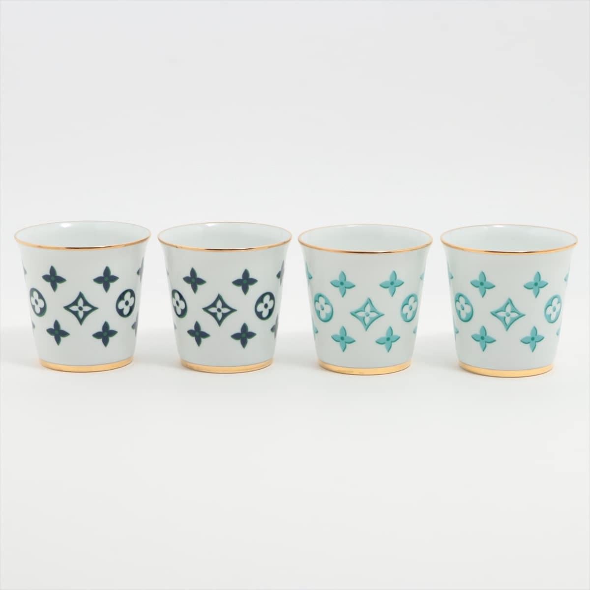 Grigio Louis Vuitton Set 4 tazze in ceramica in vendita