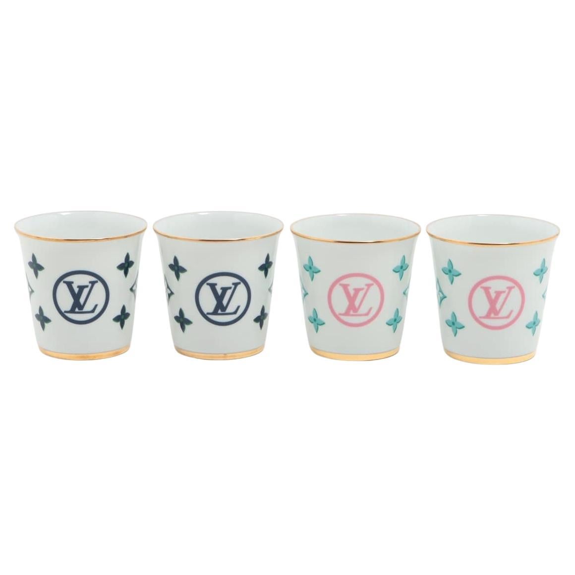 Louis Vuitton Set 4 tazze in ceramica in vendita