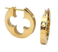 Louis Vuitton 2er-Set Empreinte-Ohrringe aus 18 Karat Gelbgold