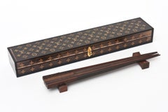 Louis Vuitton Set of Rosewood Monogrammed Chopsticks Set for Two Barware