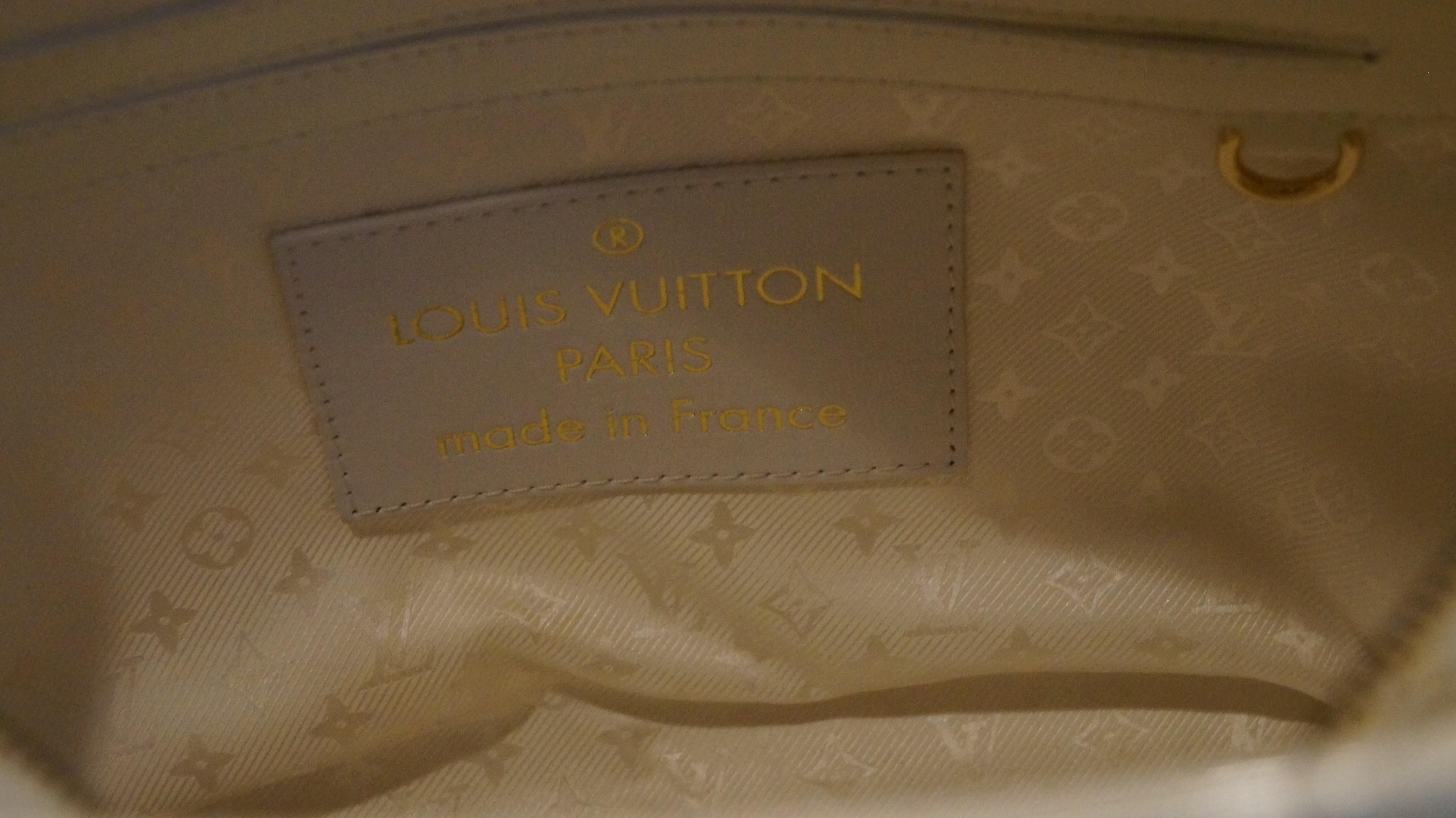 Louis Vuitton set x 2 Limited Edition White Braided Street Shopper Bags In Excellent Condition For Sale In Lugano, CH