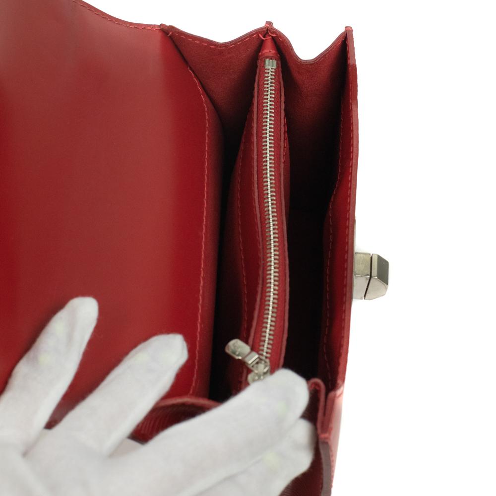 Women's LOUIS VUITTON, Sevigne in red épi leather For Sale
