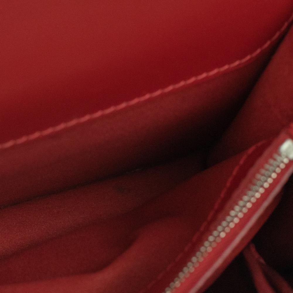 LOUIS VUITTON, Sevigne in red épi leather For Sale 1