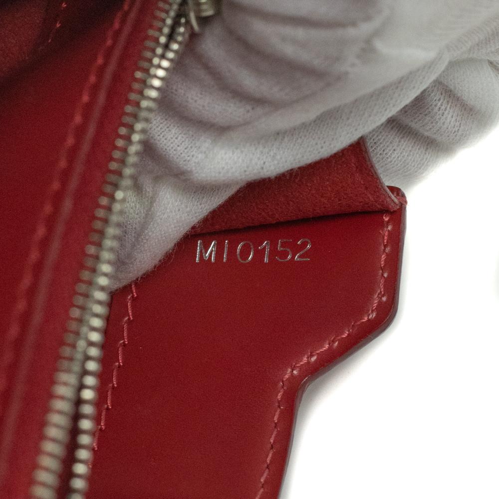 LOUIS VUITTON, Sevigne in red épi leather For Sale 2