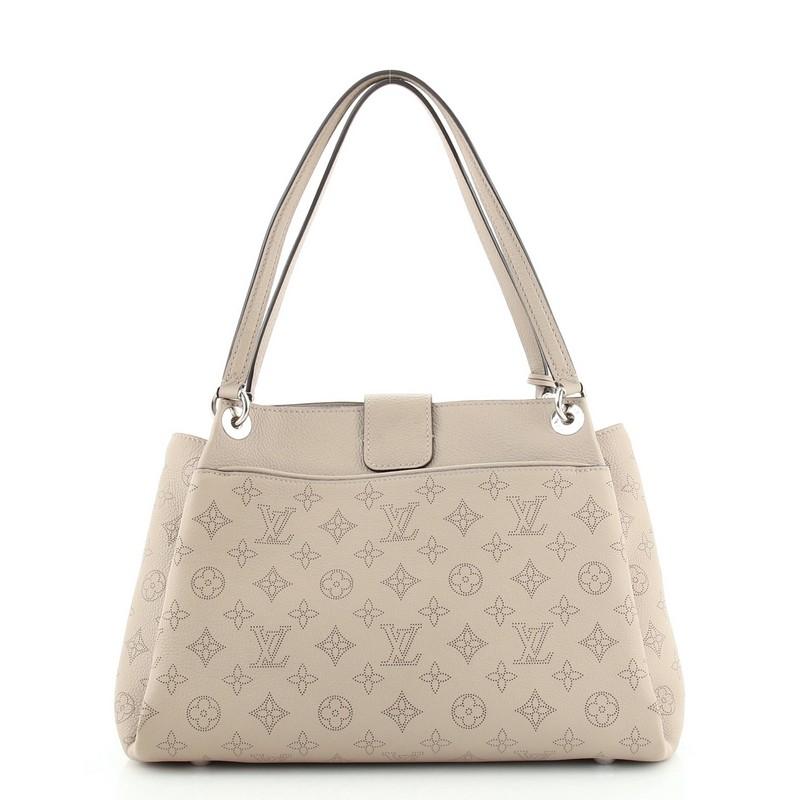 Brown Louis Vuitton Sevres Handbag Mahina Leather