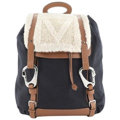 Louis Vuitton  Shearling Backpack Canvas with Shearling