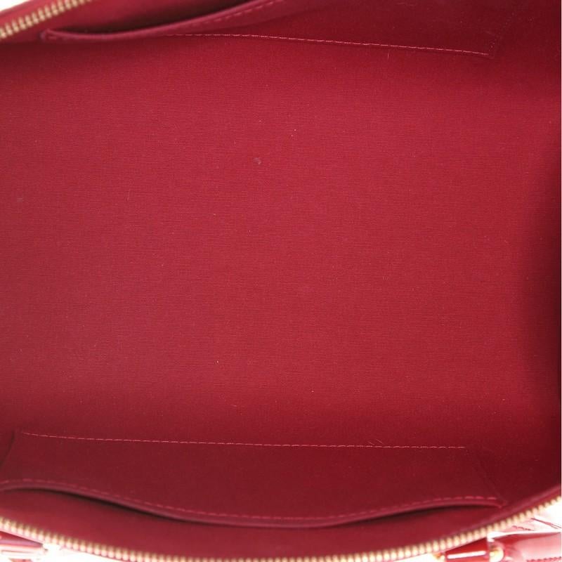 Red Louis Vuitton Sherwood Handbag Monogram Vernis PM
