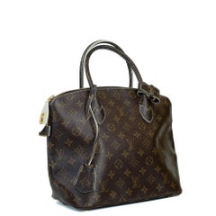 LOUIS VUITTON shine fetish lockit Handbag in Brown Canvas