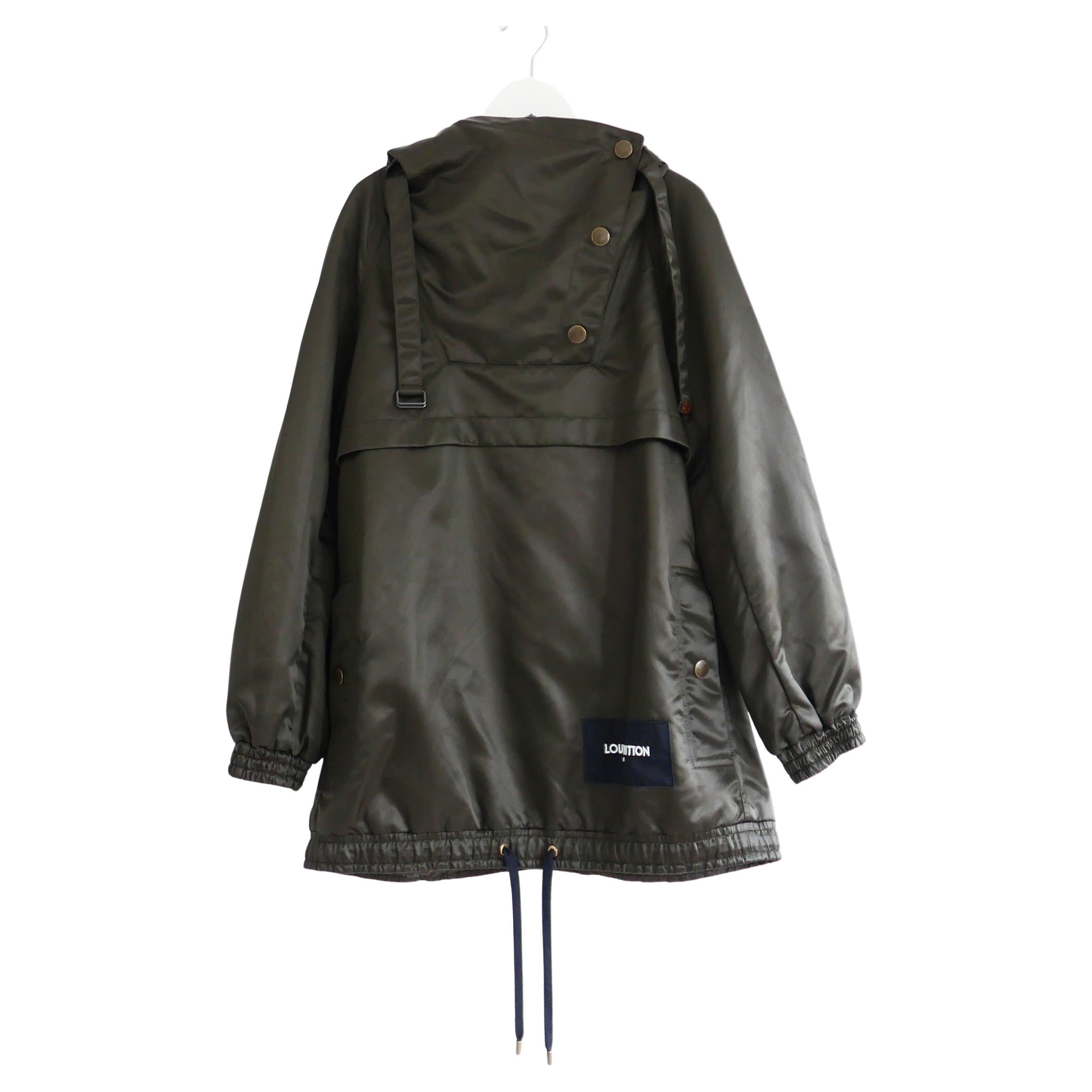 Louis Vuitton - Veste à capuche sportive en nylon brillant