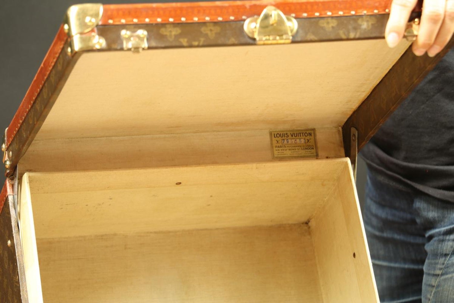 Louis Vuitton Shirts Trunk Stencil Canvas At 1stdibs