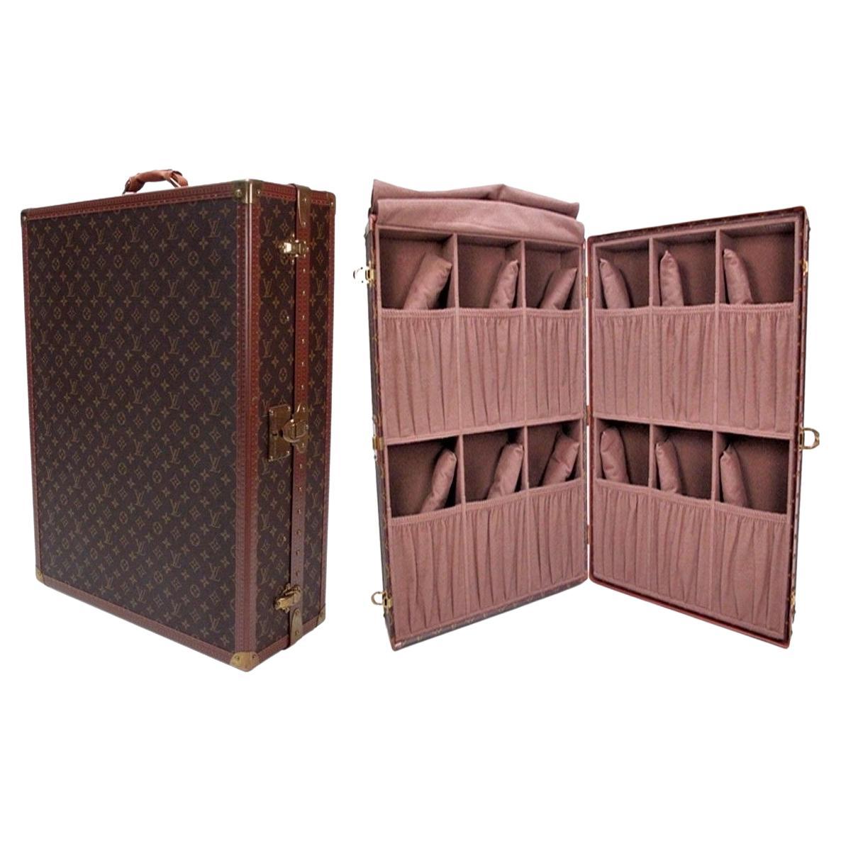 Sold at Auction: A RARE LOUIS VUITTON SHOE TRUNK WITH FITTED INTERIOR