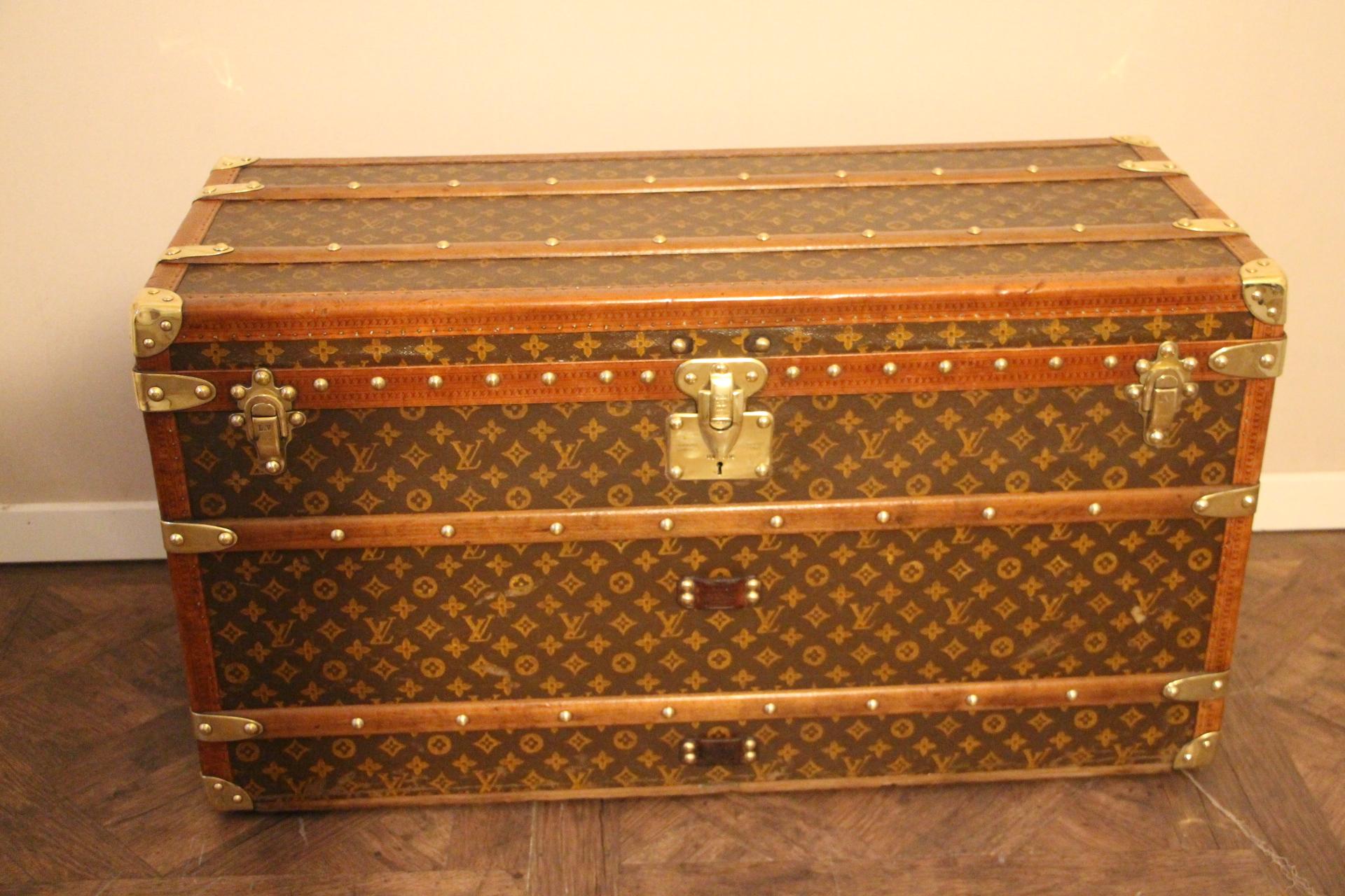 Mid-20th Century Louis Vuitton Shoe Trunk, Louis Vuitton Trunk, Louis Vuitton Steamer Trunk