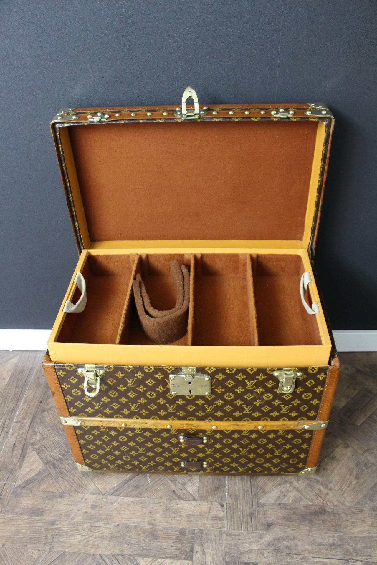 Louis Vuitton Shoe Trunk, Vuitton Trunk, 60 cm Louis Vuitton Steamer Trunk 5