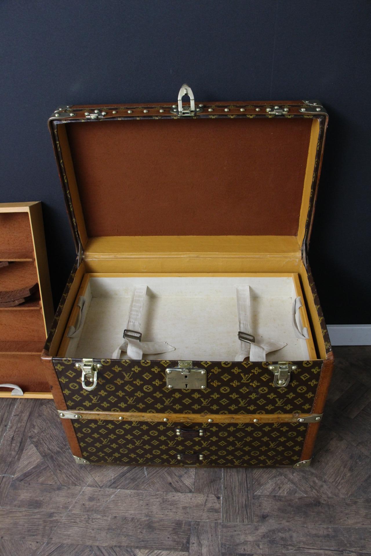 Louis Vuitton Shoe Trunk, Vuitton Trunk, 60 cm Louis Vuitton Steamer Trunk 6