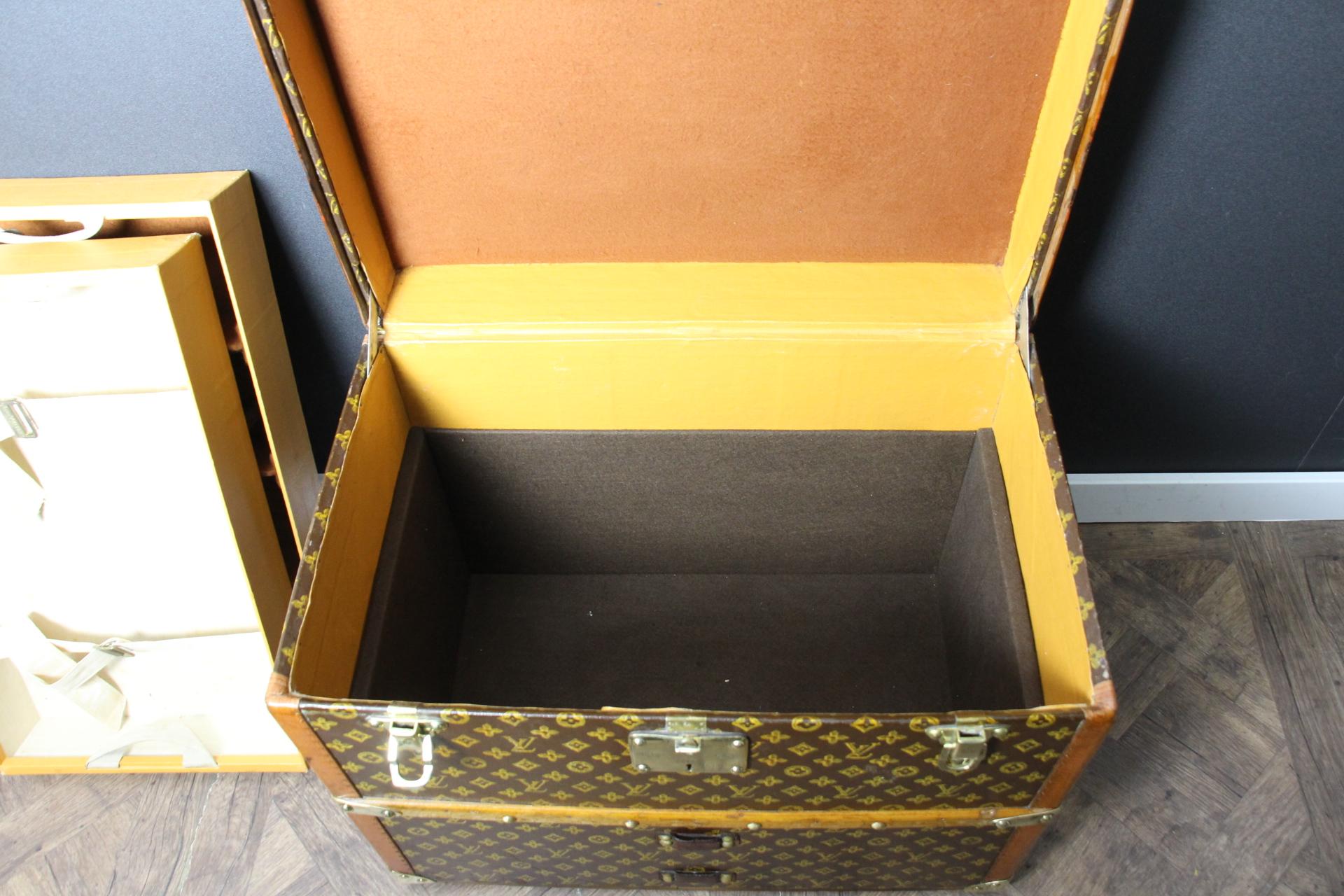 Louis Vuitton Shoe Trunk, Vuitton Trunk, 60 cm Louis Vuitton Steamer Trunk 9