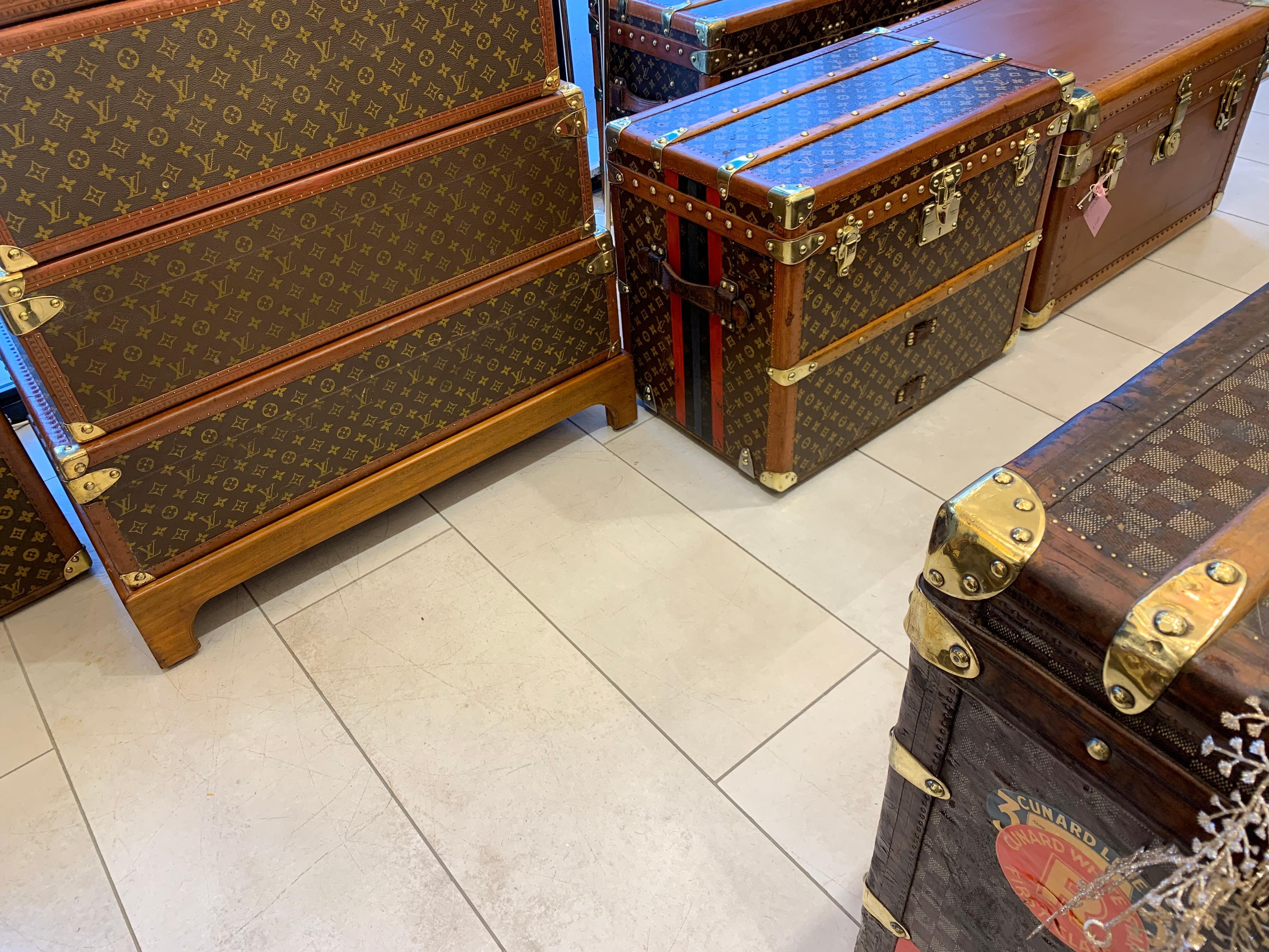 Louis Vuitton Shoe Trunk, Vuitton Trunk, 60 cm Louis Vuitton Steamer Trunk 13