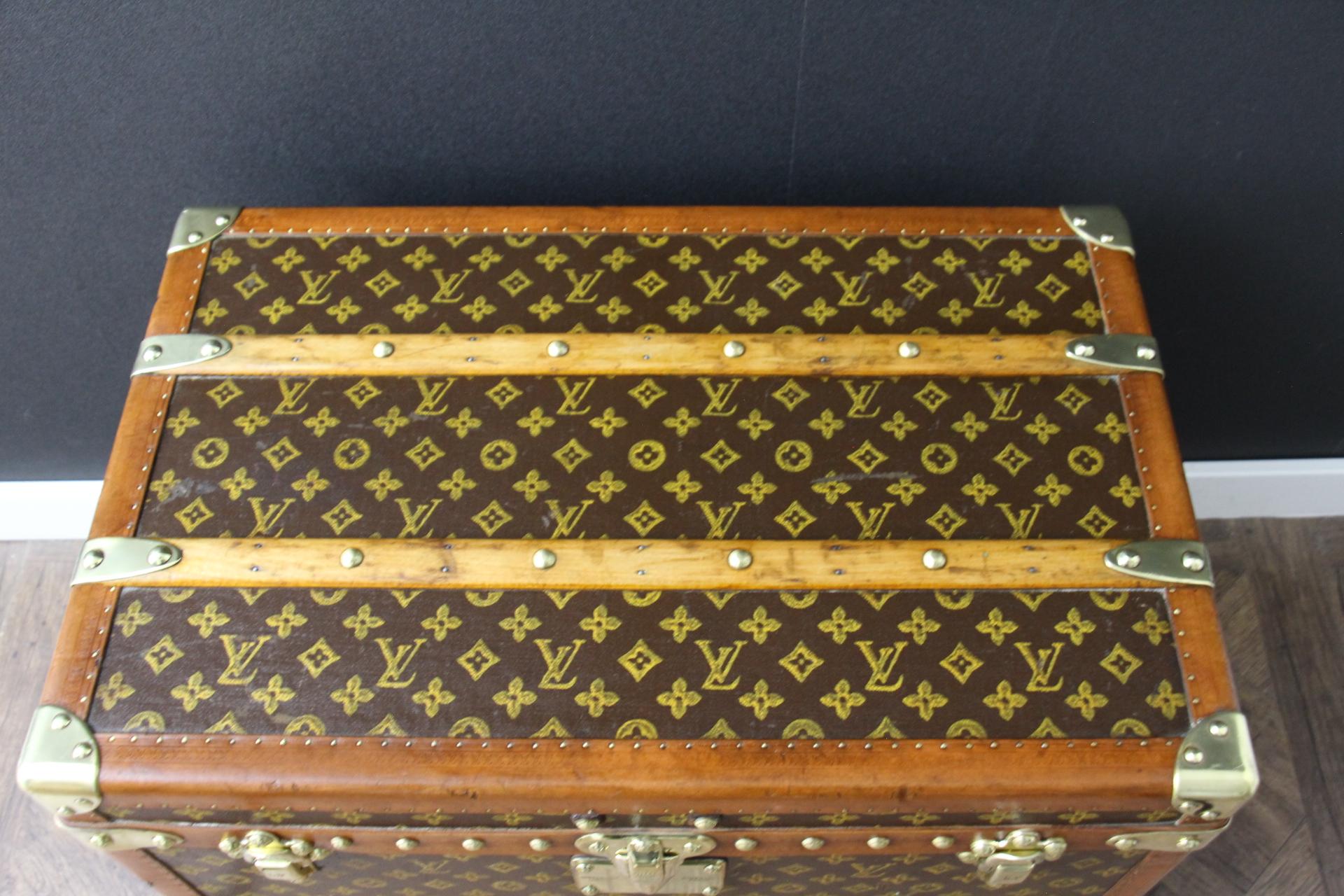 Art Deco Louis Vuitton Shoe Trunk, Vuitton Trunk, 60 cm Louis Vuitton Steamer Trunk