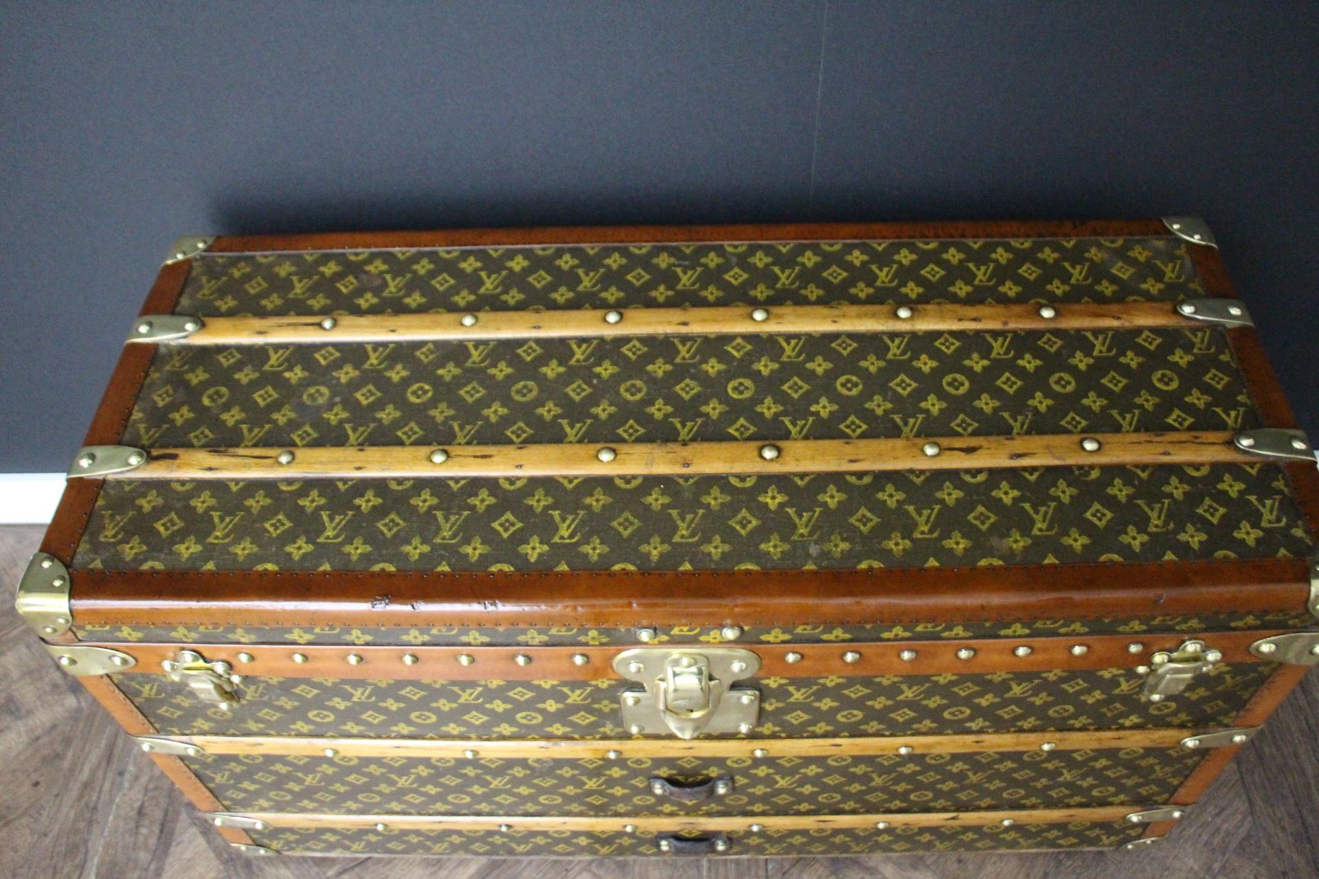 Baúl zapatero Louis Vuitton, baúl Vuitton, baúl vapor de 90 cm Louis Vuitton 12
