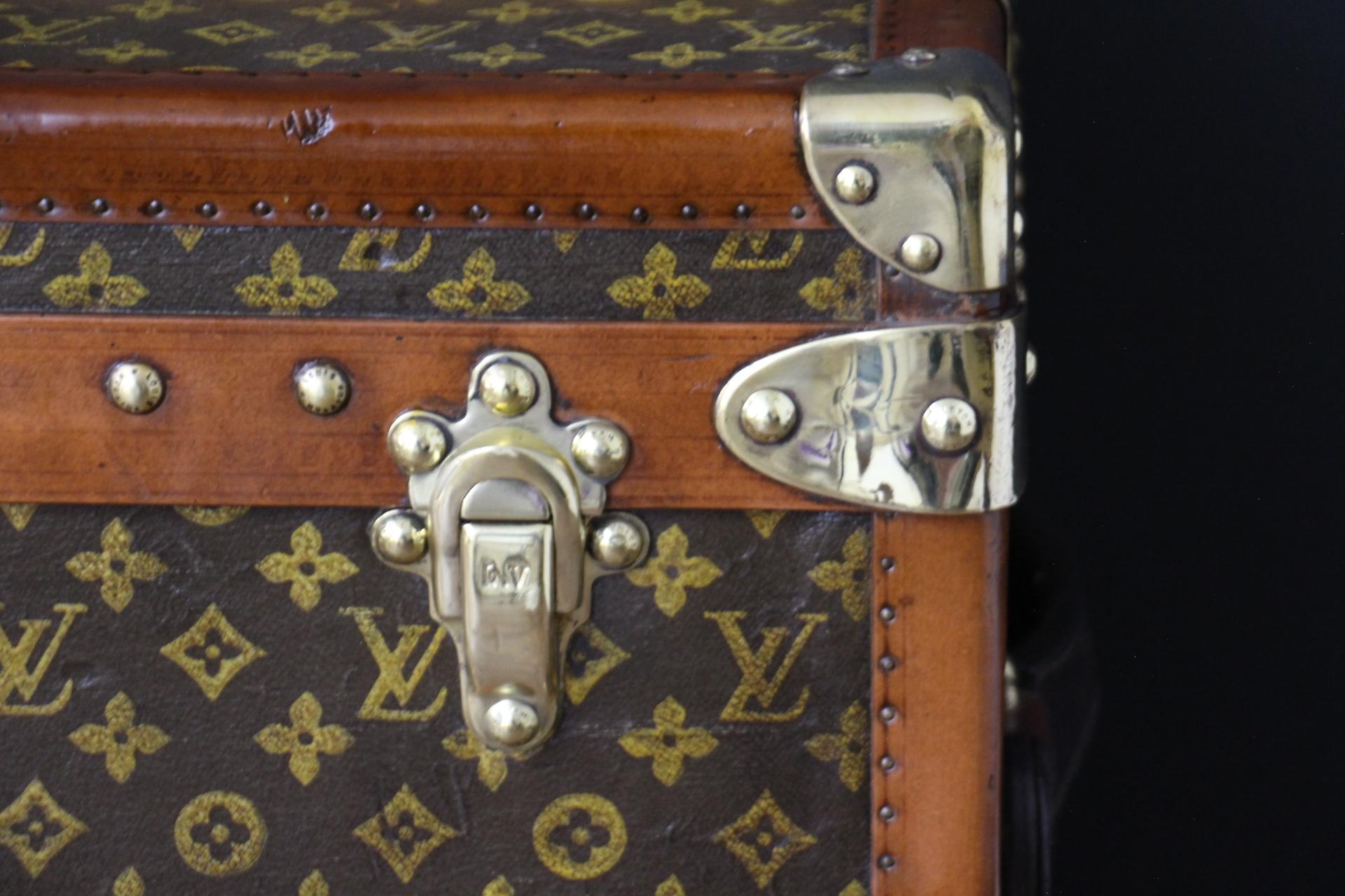 Baúl zapatero Louis Vuitton, baúl Vuitton, baúl vapor de 90 cm Louis Vuitton siglo XX