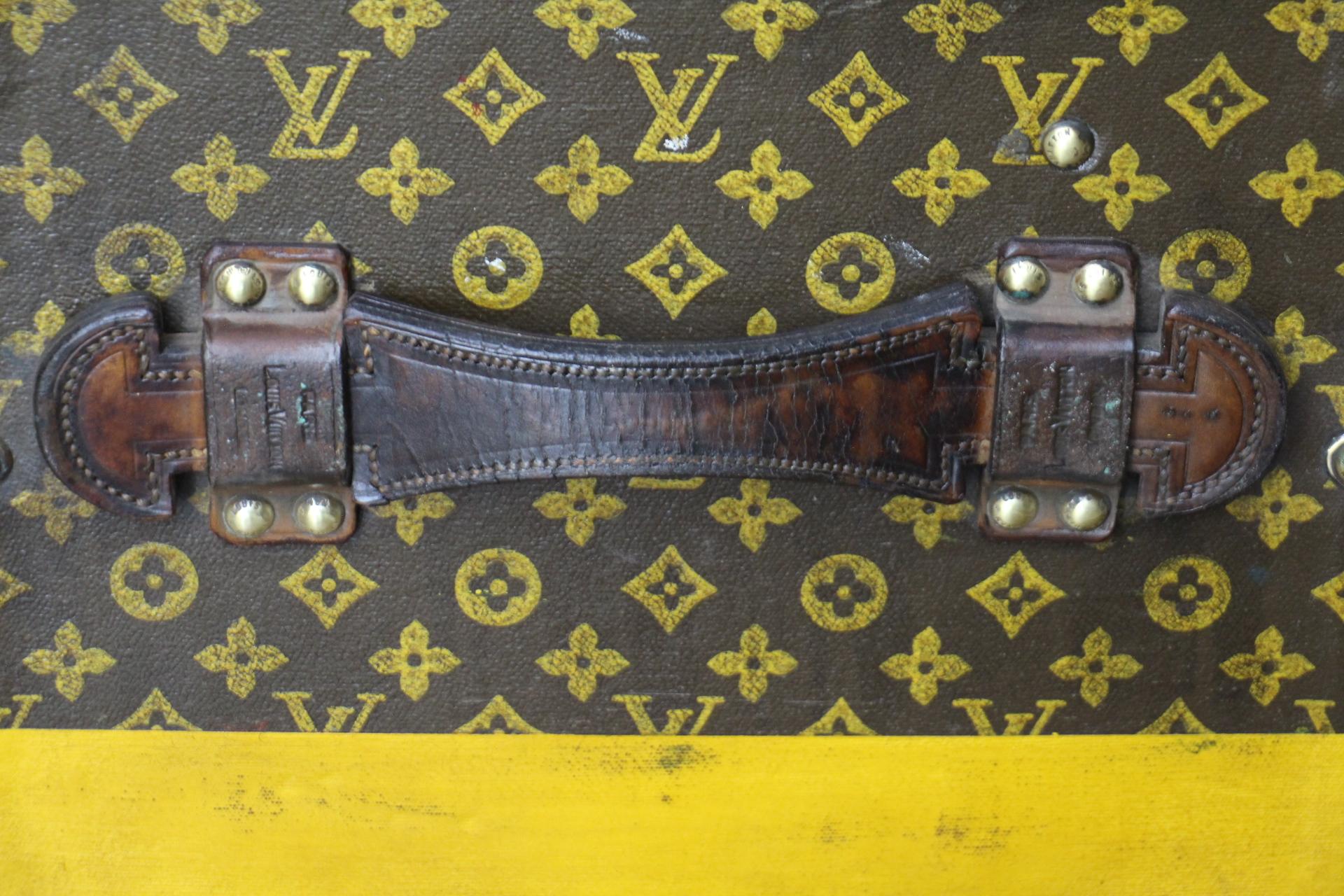 Baúl zapatero Louis Vuitton, baúl Vuitton, baúl vapor de 90 cm Louis Vuitton Latón