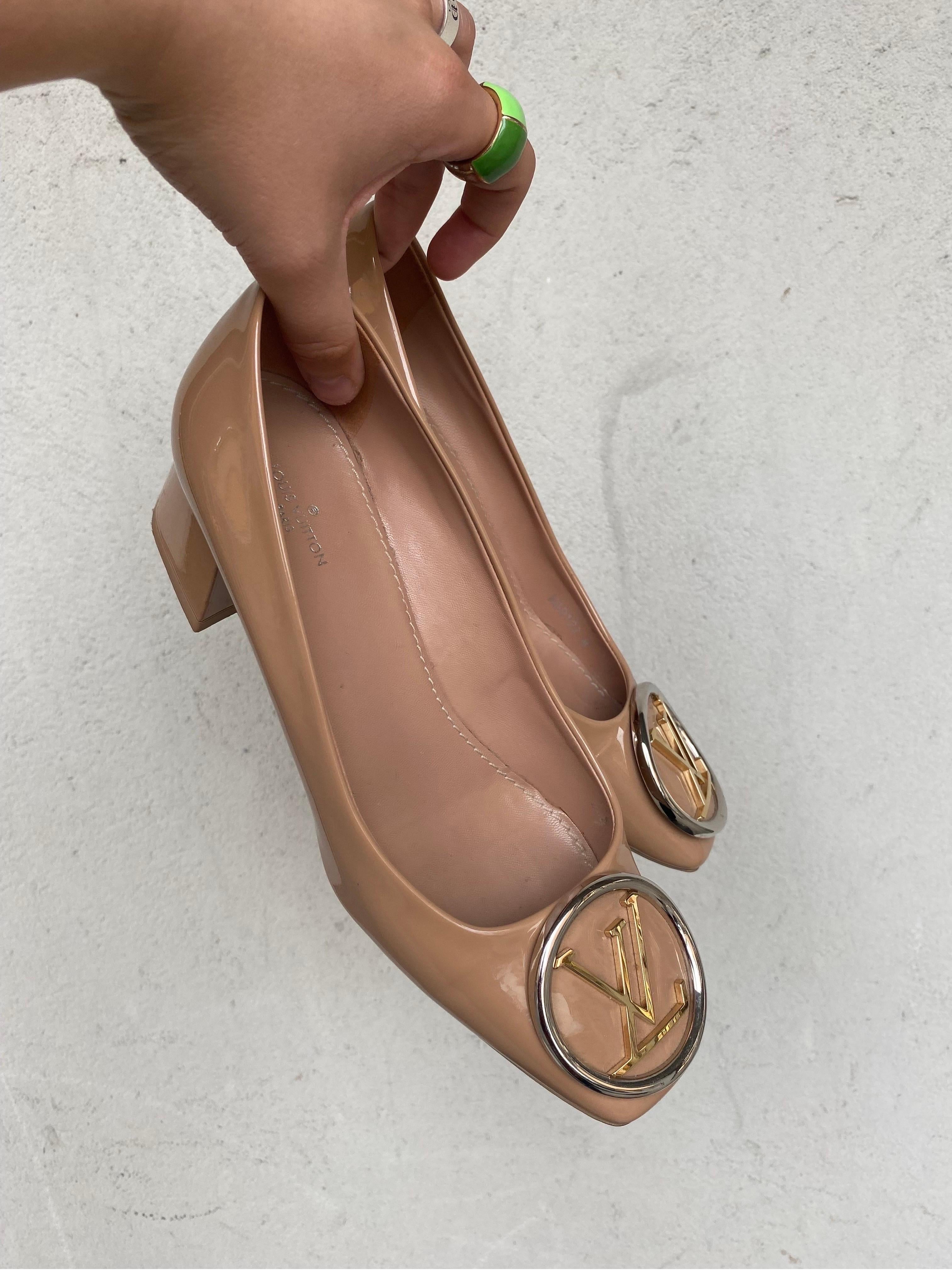 Louis Vuitton shoes nude Medeleine Square Pumps 3