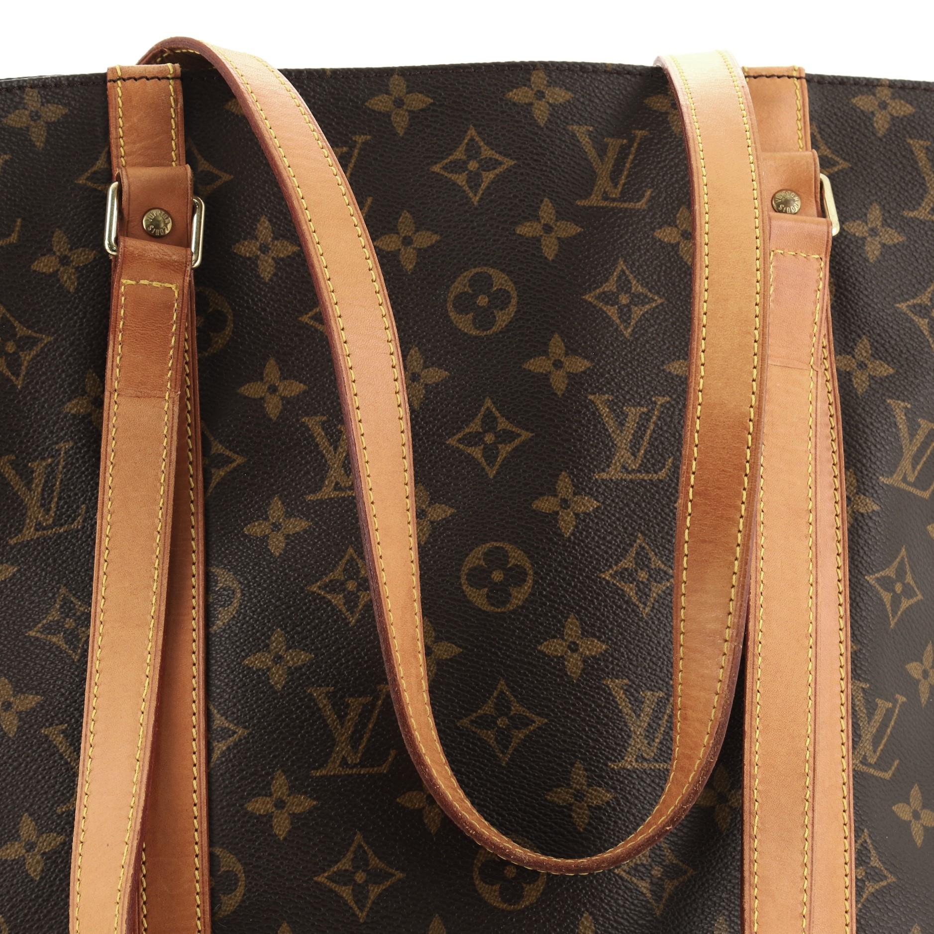  Louis Vuitton Shopping Sac Handbag Monogram Canvas MM 2