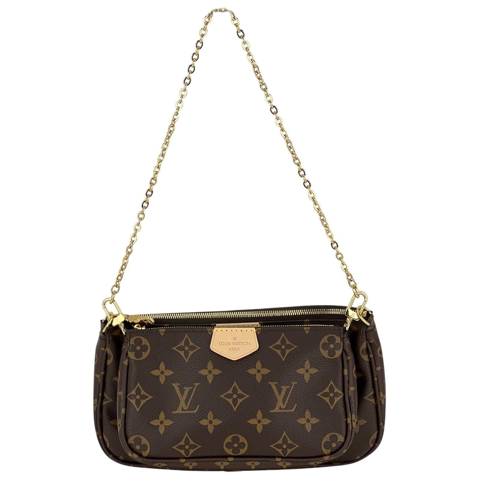 Bolso de hombro Louis Vuitton Multi Pochette Accessoires Monogram Canvas Marrón
