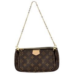 Bolso de hombro Louis Vuitton Multi Pochette Accessoires Monogram Canvas Marrón