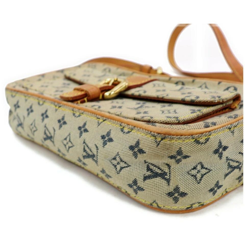 Louis Vuitton Shoulder Juliet M872645 Navy Blue Monogram Mini Lin Cross Body Bag 4