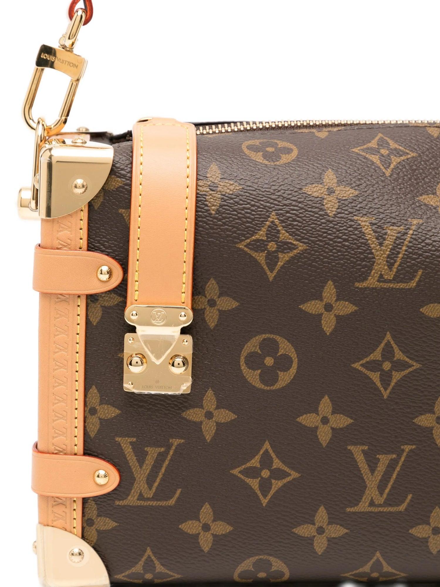 Marrone Borsa Louis Vuitton Side Trunk MM in vendita
