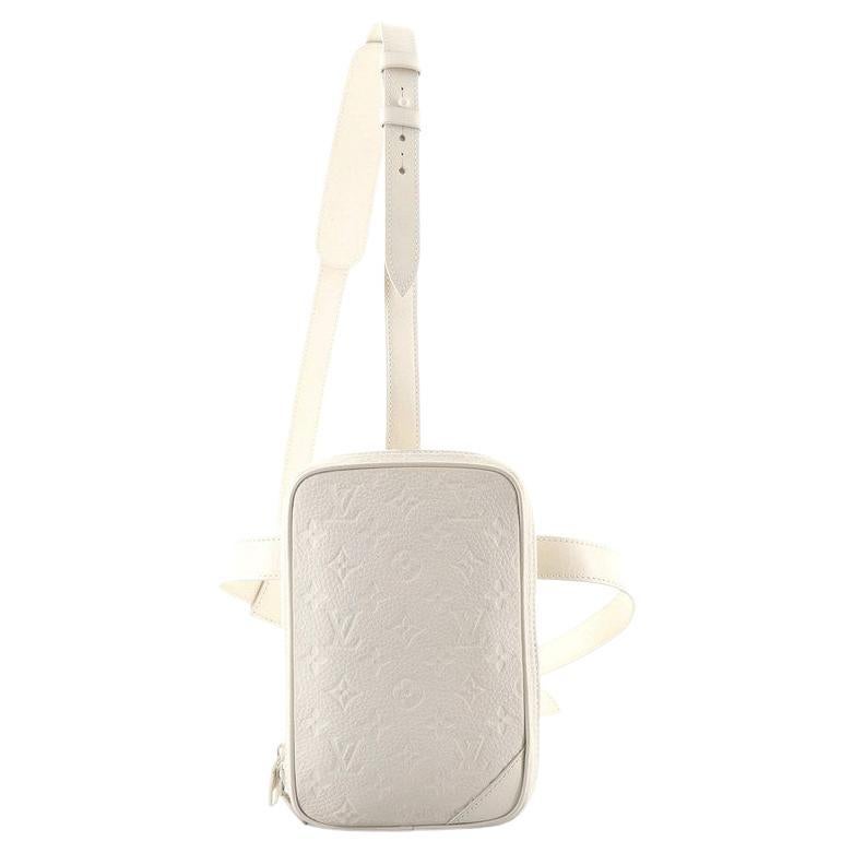 Louis Vuitton Side Utility Bag Monogram Taurillon Leather