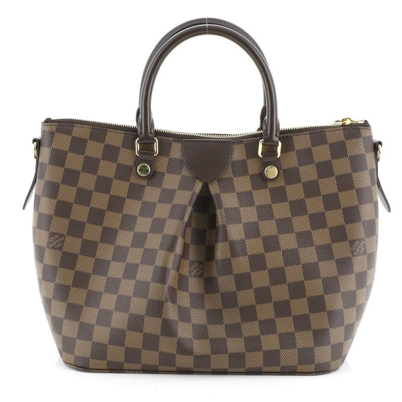Gray Louis Vuitton Siena Handbag Damier MM
