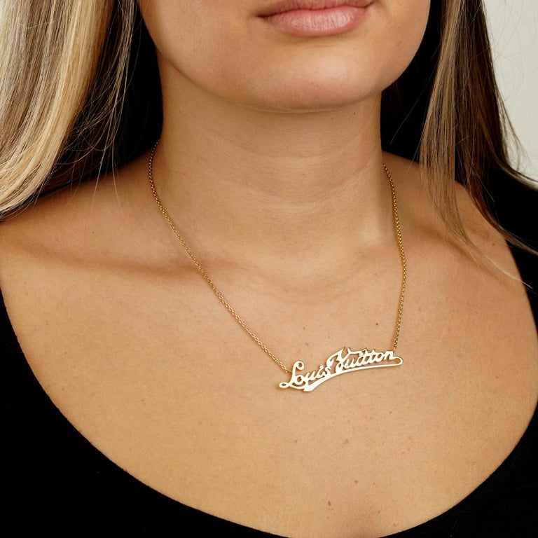 Louis Vuitton Signature Diamond Gold Necklace For Sale at 1stDibs  louis  vuitton colorful necklace, louis vuitton long necklace, louis vuitton's  signature